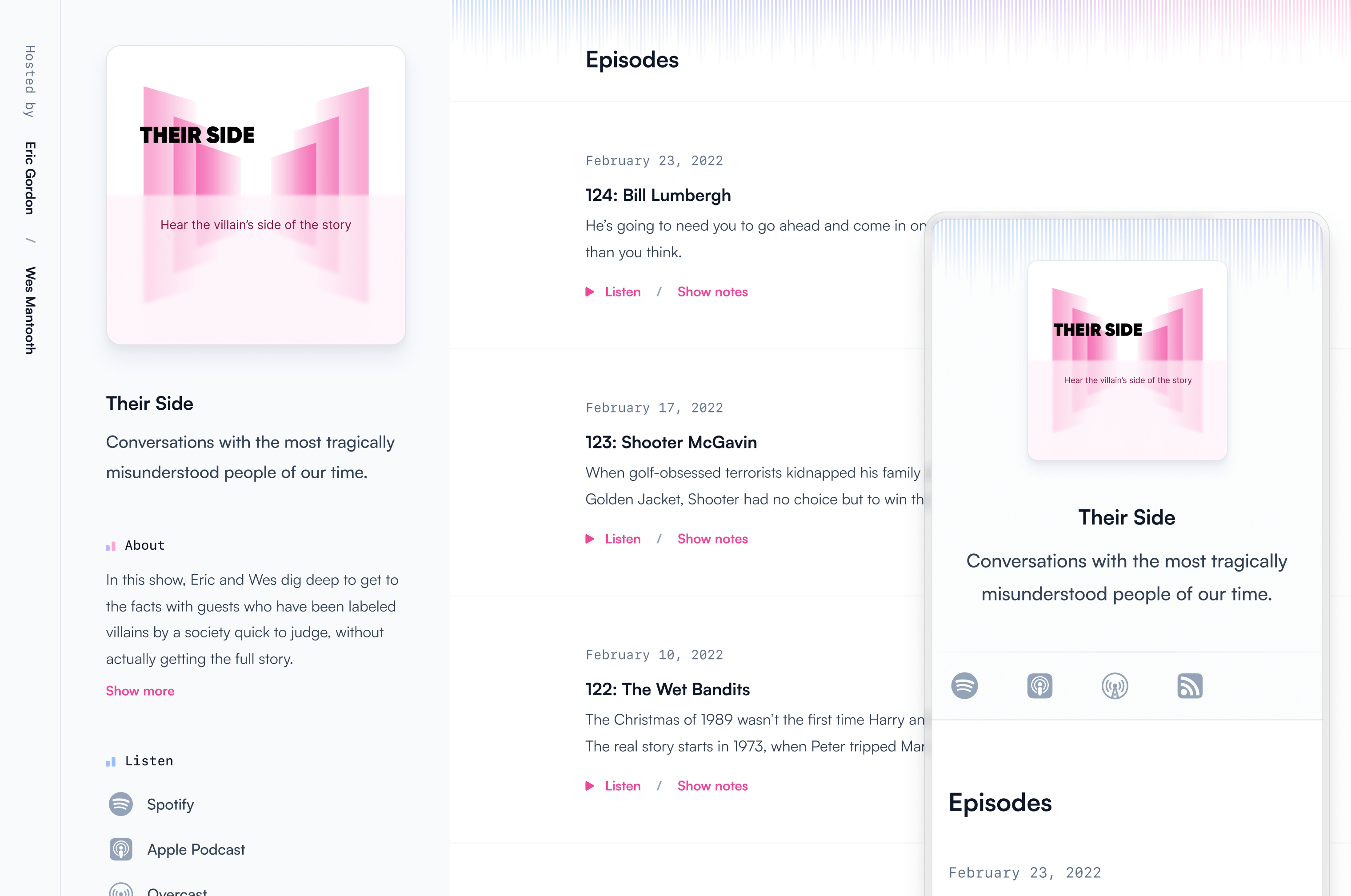 Podcast template